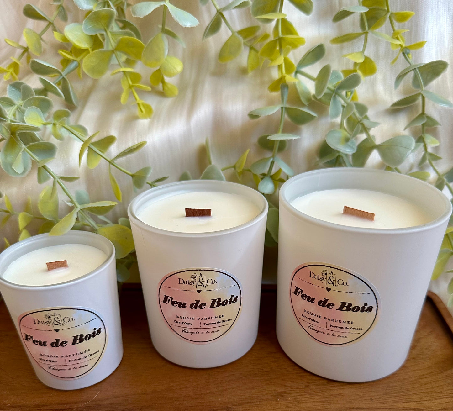 Bougie Feu de Bois