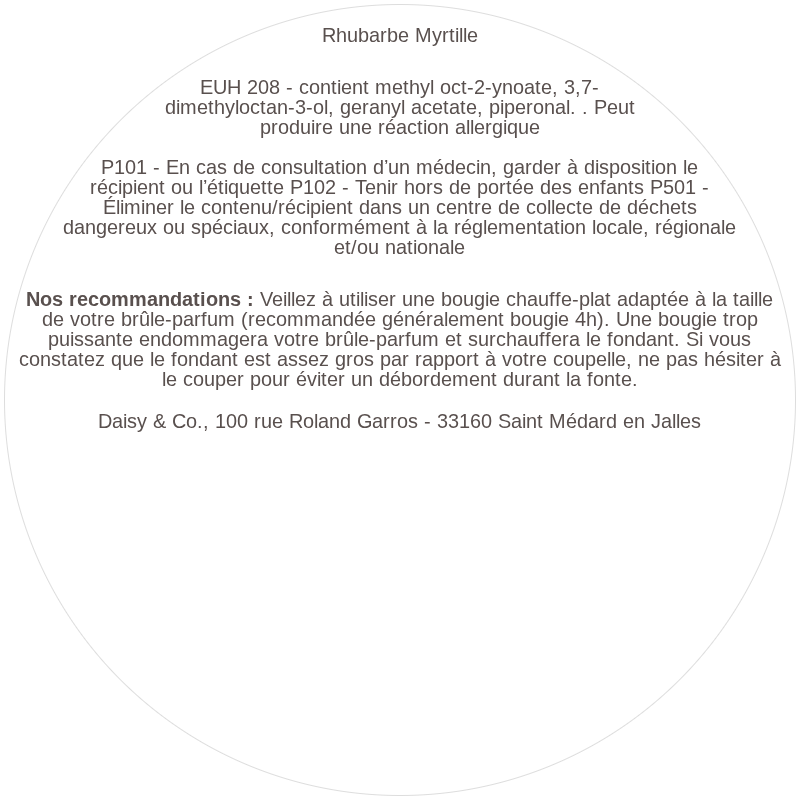 Tablette Rhubarbe Myrtille