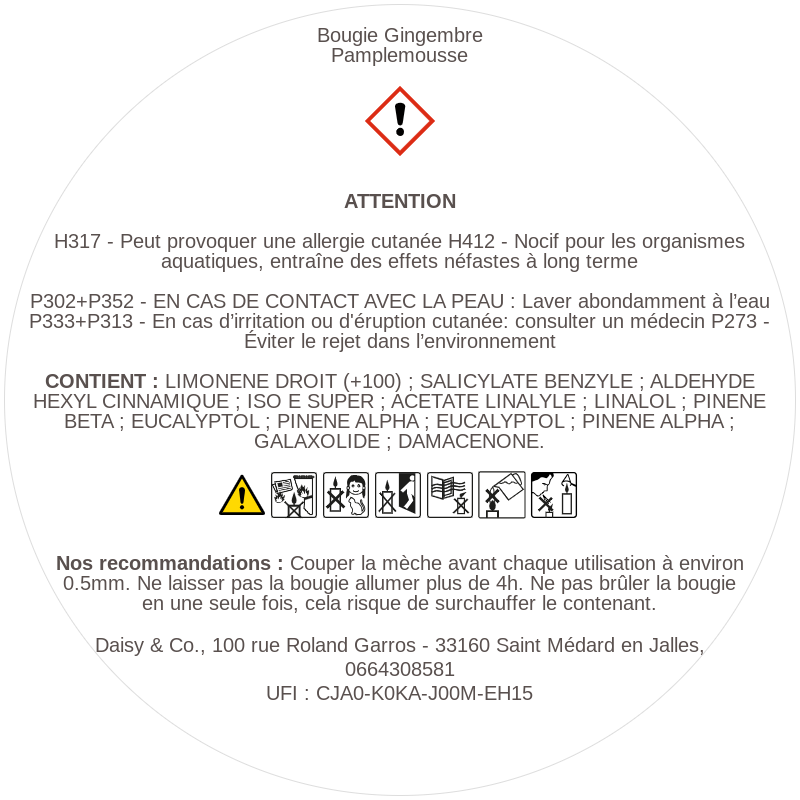 Gingembre Pamplemousse