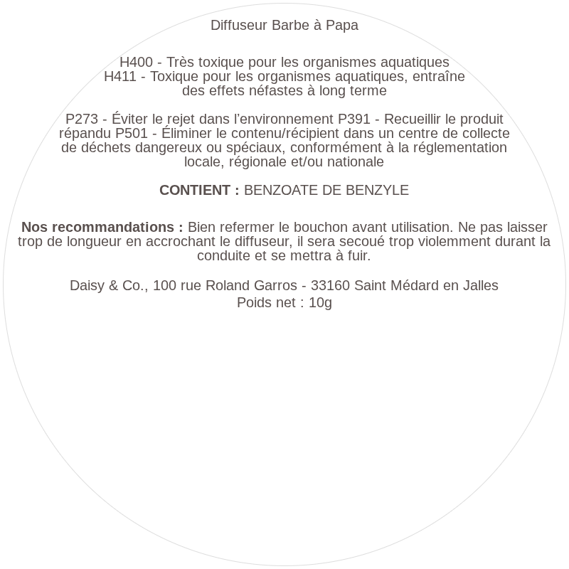 Diffuseur Barbe à Papa