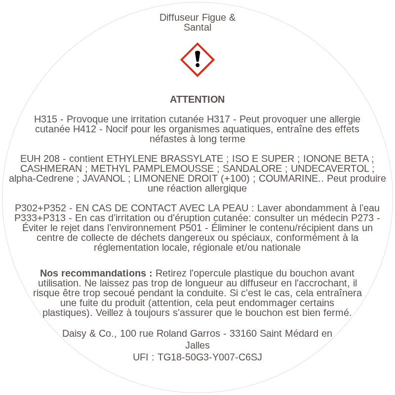 Diffuseur Figue & Santal