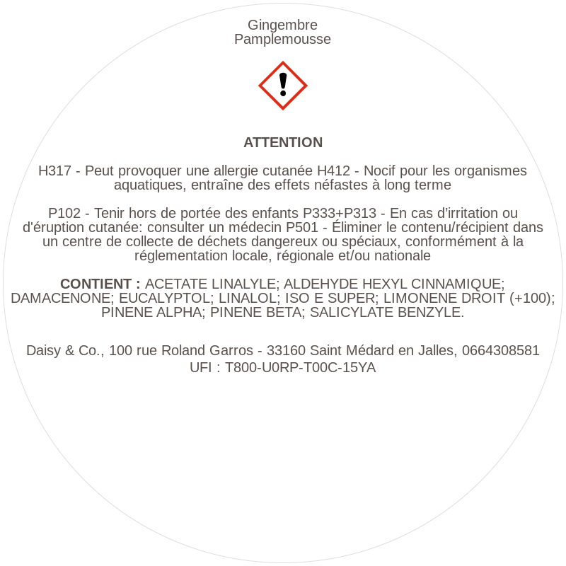 Gingembre Pamplemousse