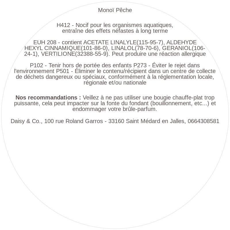 Sable Parfumé Monoï Pêche