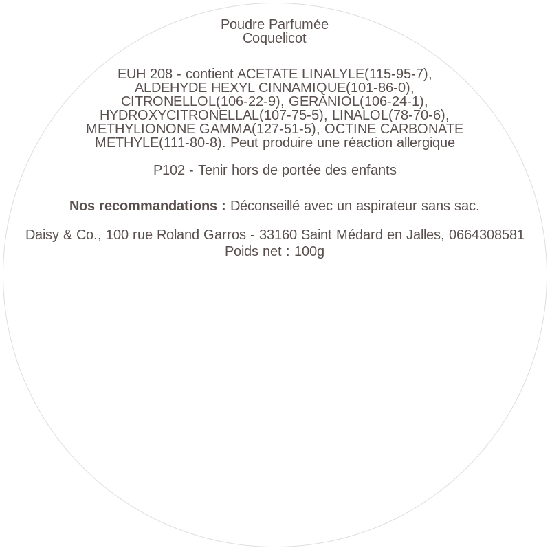 Poudre Parfumée Coquelicot