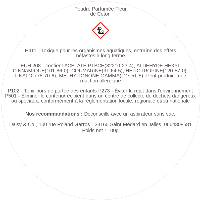 Poudre Parfumée Fleur de Coton