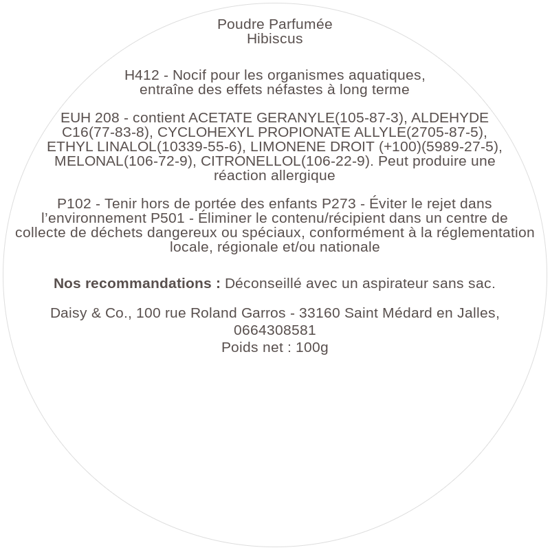 Poudre Parfumée Hibiscus