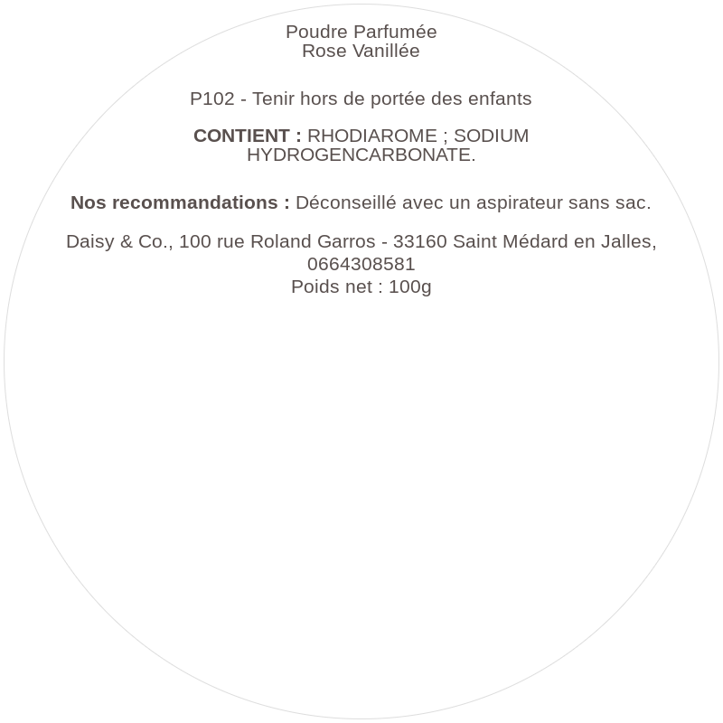 Poudre Parfumée Rose Vanillée
