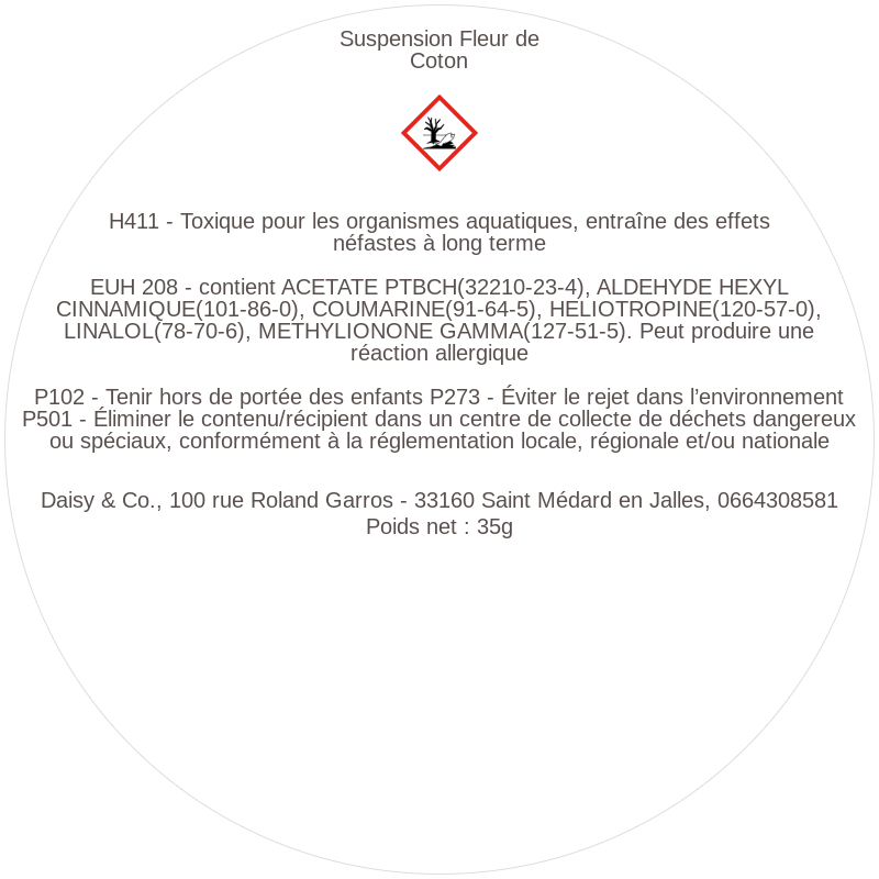 Suspension Fleur de Coton