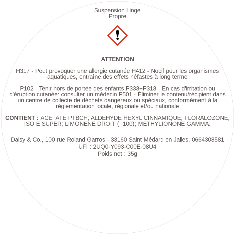 Suspension Linge Propre