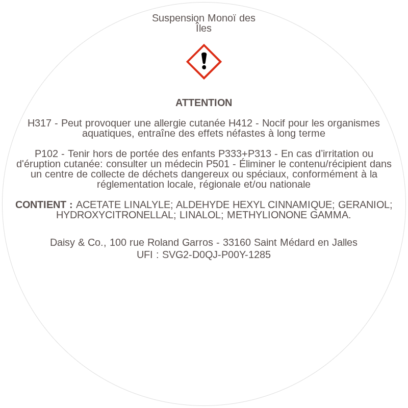 Suspension Monoï des Îles