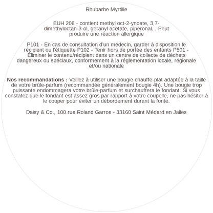 Fondant Rhubarbe Myrtille