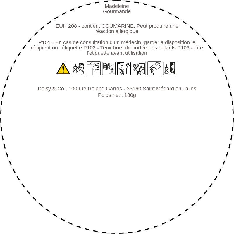 Bougie parfumée Madeleine Gourmande