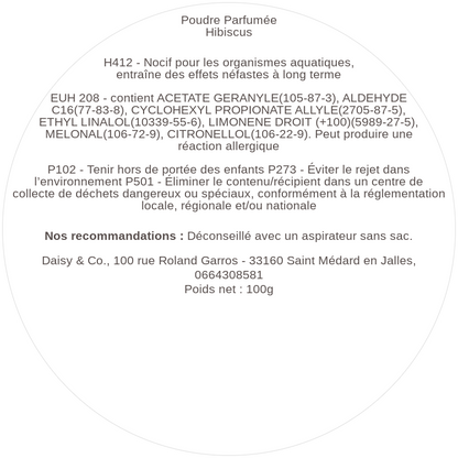 Poudre Parfumée Hibiscus