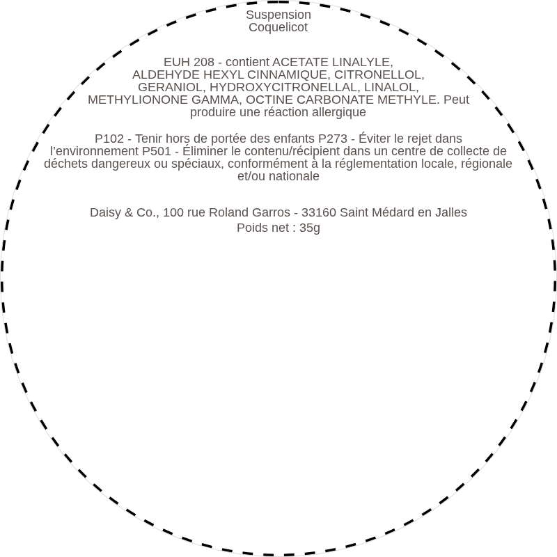 Suspension Coquelicot