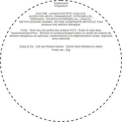 Suspension Coquelicot