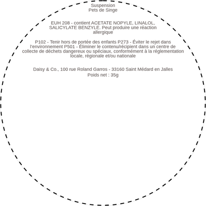 Suspension Pets de Singe