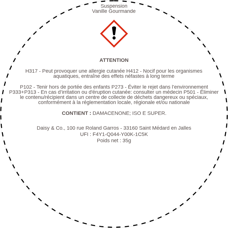 Suspension Vanille Gourmande